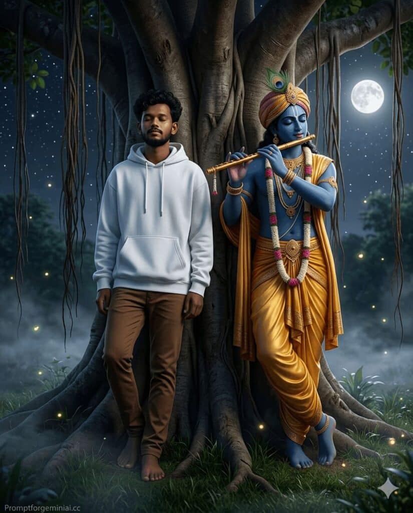 divine Krishna image prompts