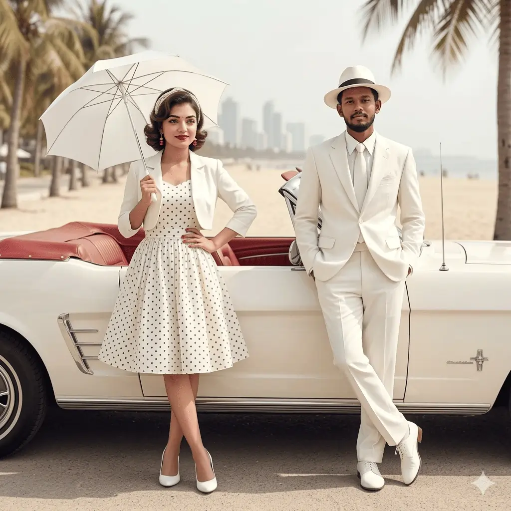 Retro Style gemini ai photo prompt copy paste