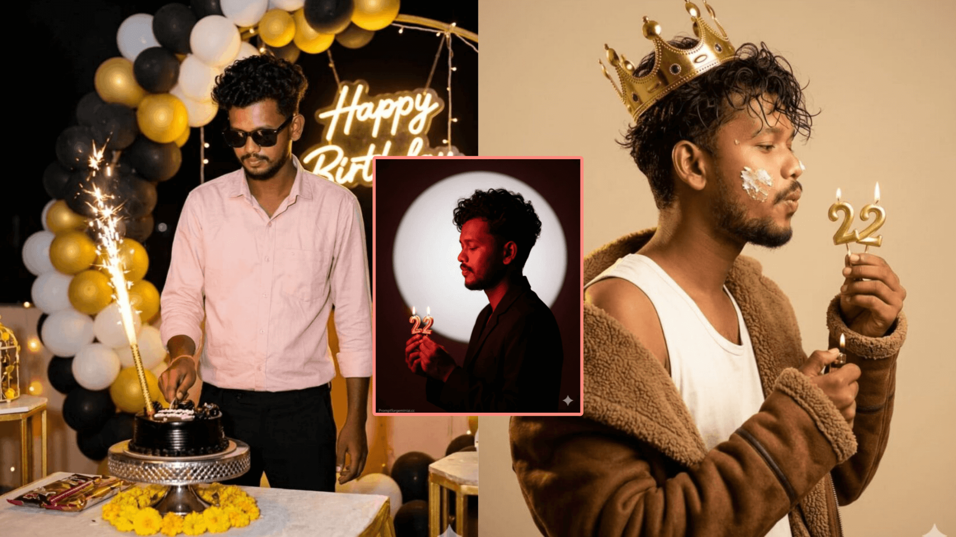 Gemini AI birthday photo prompts for boys